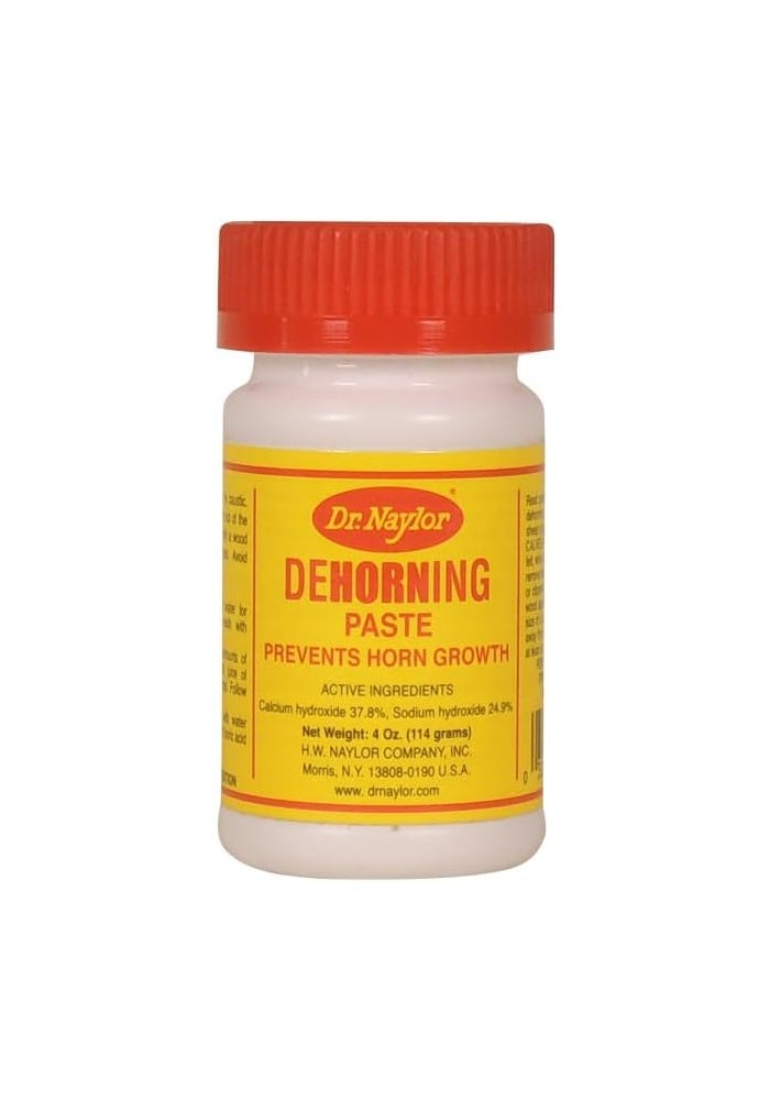 Dr. Naylor Dehorning Paste - 4 oz - Prevents Horn Growth in Calves and Kids